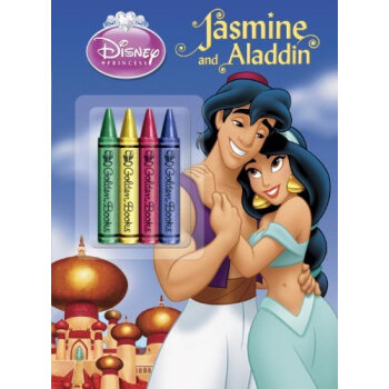 jasmine and aladdin chunky crayon book (disney