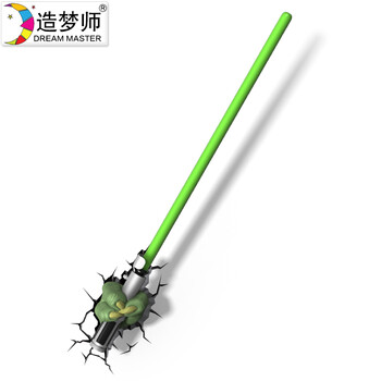 
                                        造梦师星球大战尤达大师光剑灯具3D墙壁灯饰卧室个性LED 3D墙灯                