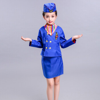 六一演出服幼儿飞行员制服空姐空少表演服男童女童航空机长体验服