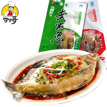 【可可哥_武昌鱼350g_三种口味可选 湖北武汉特产梁子湖武昌鱼 真空