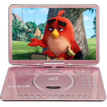 先科（SAST）FL-108A dvd播放机便携式 DVD影碟机cd机 老人唱戏看戏视频机全格式DVD 17.8英寸（玫瑰金）
