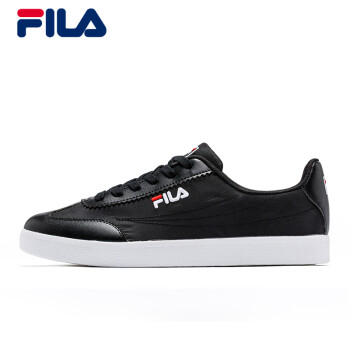 fila(斐乐)男鞋2018夏季新款logo印花耐磨舒适休闲鞋板鞋男 黑色 39