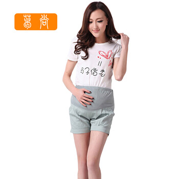 葛尚 <em>孕妇短裤夏季</em>热裤 <em>孕妇</em>装瞎子透气<em>休闲</em>裤