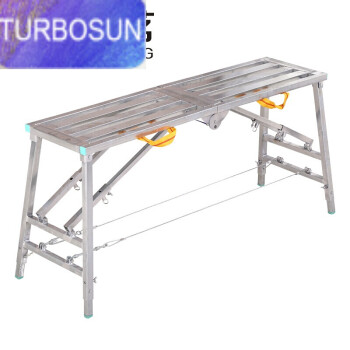 turbosun 新款折叠凳 加厚装修便携升降多功能凳子 铁