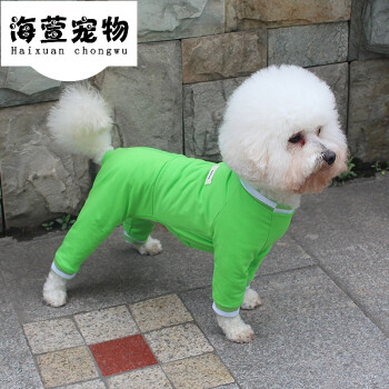 狗狗衣服夏装薄款小狗小型犬泰迪比熊夏季四脚衣夏天宠物狗服饰夏 浅