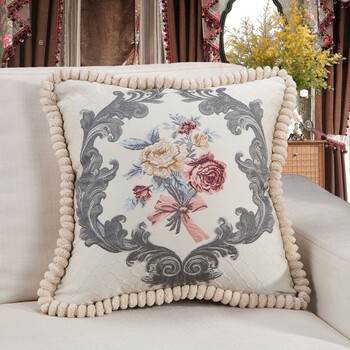八度空间家居 欧式抱枕沙发靠垫套子刺绣靠枕