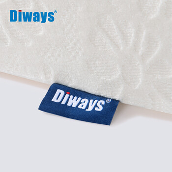 
                                        DIWAYS迪维思 泰国天然乳胶枕头女士枕按摩枕蝶形枕低枕颈椎枕透气枕芯 53*39*9CM                