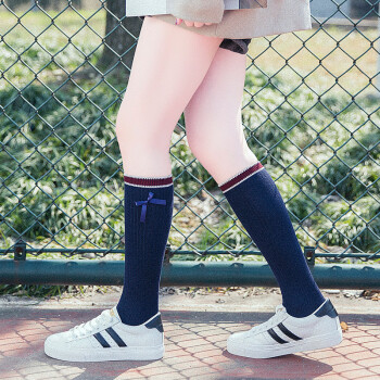 长筒袜子女韩国日系女生高筒袜小腿袜个性潮中袜半筒袜纯棉及膝袜