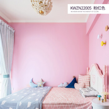 阿斯卡利 纯色壁纸自粘卧室温馨粉色白色女孩大学生宿舍贴床头背景