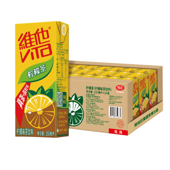 维他奶 维他柠檬茶250ml*24盒 京东618定制苗条版 柠檬味茶饮料