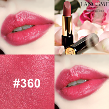 兰蔻(lancome 女士菁纯柔润唇膏口红 360#百日玫瑰