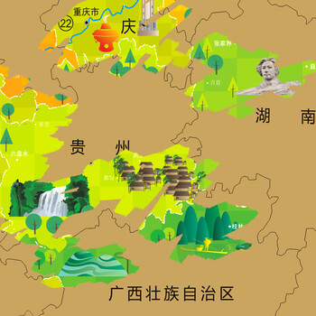 玩者 旅行人生探索刮刮地图第二代-中国版 旅行地图刮刮地图家居壁画地图