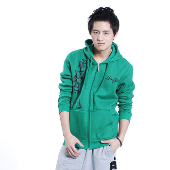 裳伊居 秋季休闲运动卫衣男士<em>开衫</em>加肥<em>加大码</em>