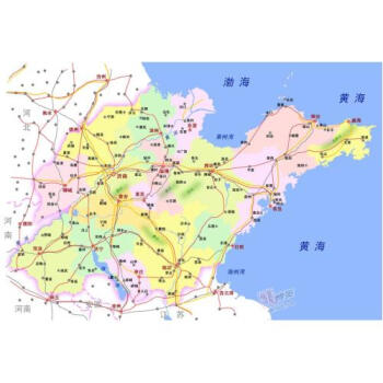 《山东省地图(1:600000) 申怡 正版书籍》