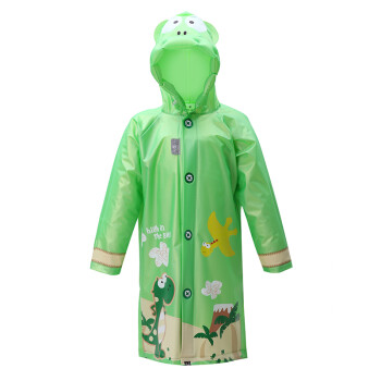 
                                        
                                        正招（kendo）儿童雨衣带书包位小学生雨披小孩卡通雨衣 R1绿色恐龙S码                