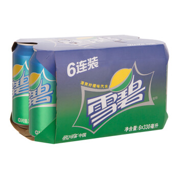 可口可乐(coca-cola 330ml听装雪碧(6连装)24听-联合仓