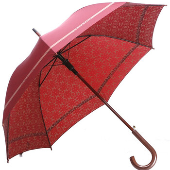 天堂 韩版Chicaloca春华绸 直杆晴雨伞CA1502 酱红色