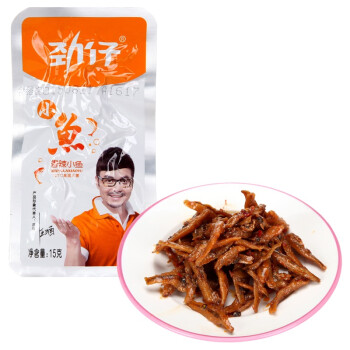 劲仔小鱼 鱼干鱼仔 零食 香辣味15g/袋