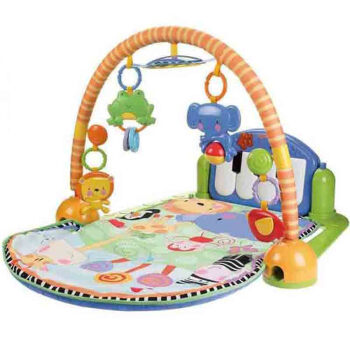 费雪fisher price 脚踏钢琴健身器W2621 婴幼儿健身架 爬行垫 宝宝益智玩具