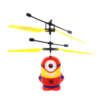 仁达儿童玩具 遥控飞机小黄人感应飞行器小飞