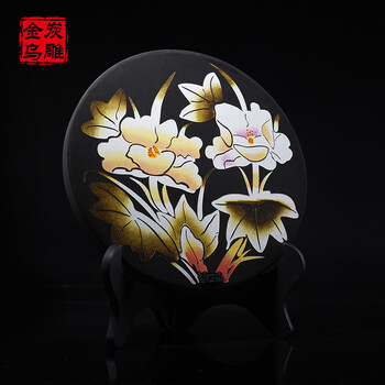 金乌炭雕（klinart） 富贵呈祥 D196 乔迁开业礼品 装饰品除味除甲醛