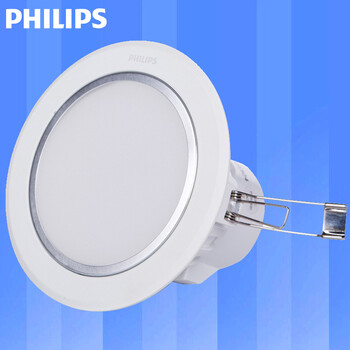 飞利浦PHILIPS LED筒灯天花灯闪烁二代 含LED光源 4寸8w黄光