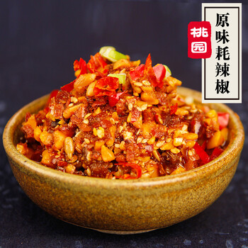桃园建民【鹤壁馆】 牛肉耗辣椒酱下饭菜调料拌面酱花生酱原味辣椒210g 调味品【图片 价格 品牌 报价】-京东