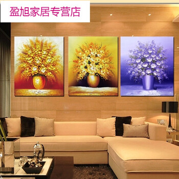 京兰 欧风麋鹿装饰画墙画客厅挂画玄关沙发背景墙壁画卧室三联画家居