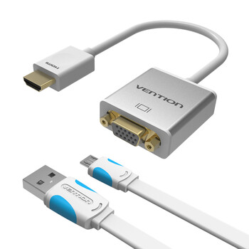 威迅 HDMI转VGA转换器 高清转换线 转换线接