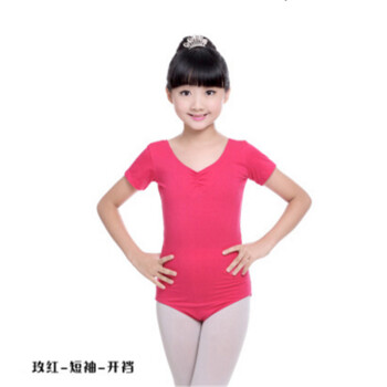 ty女孩舞蹈服装春夏女生拉丁练功服长袖体操连体考级形体演出服nlx 玫