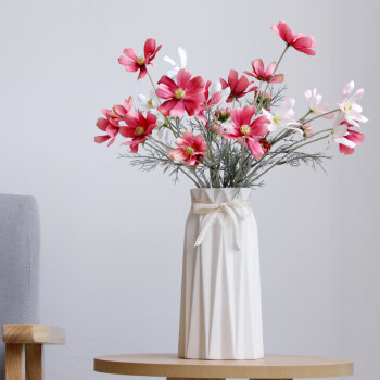 简欧现代日式简约陶瓷花瓶花插摆件工艺品摆件客厅家居家饰装饰品 菱
