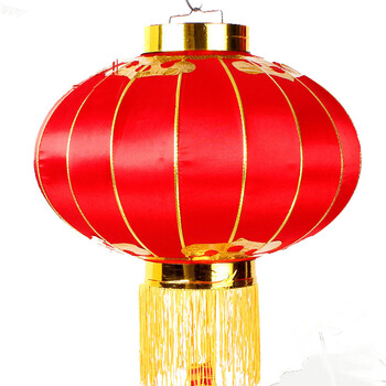 爱度ks 春节喜庆年货装饰国庆过年元旦装饰挂件 植绒灯笼 创意宫灯 恭喜发财灯笼60# 灯笼单个装
