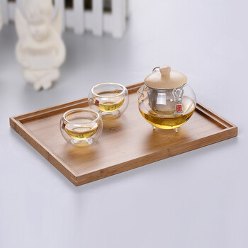 
                                        一屋窑制 一屋窑 茶具 茶托 竹制茶盘  果盘 竹盘                