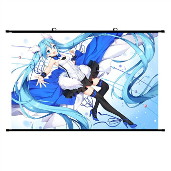 初音未来 歌姬公主殿下miku 挂画海报壁纸卷轴画布画