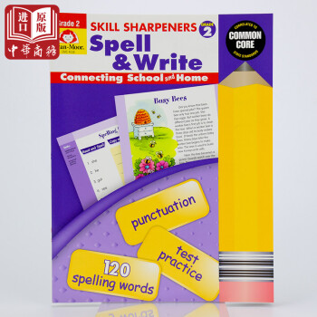 英文原版Skill Sharpeners Spell&Write, Grade 2拼