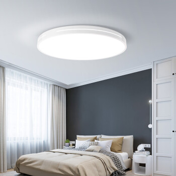 网易严选 网易智造吸顶灯 LED遥控调光调色简约时尚卧室客厅圆形吸顶灯55W