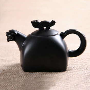 常生源茶具 整套功夫茶具 茶盘 鸡翅木黑檀紫砂电磁套装 茶杯 茶壶 整套茶具 祥云降福-紫砂虎啸