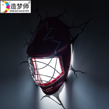 
                                        造梦师现代卧室灯具楼梯过道欧美式创意圆球冰球面具壁灯LED灯儿童房小夜灯                