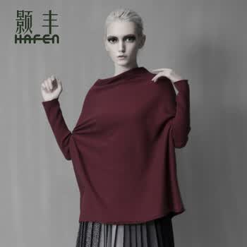 <em>颢丰女装</em>原创设计秋季新款欧美羊毛混纺毛衣堆