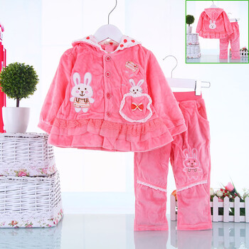 0-1岁女宝宝公主服 春秋款婴儿衣服套装 春秋装