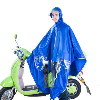 【京东超市】正招Kendo 户外骑行电动电瓶摩托车雨衣男女式单人雨披加大加厚P1-N天蓝色 3XL