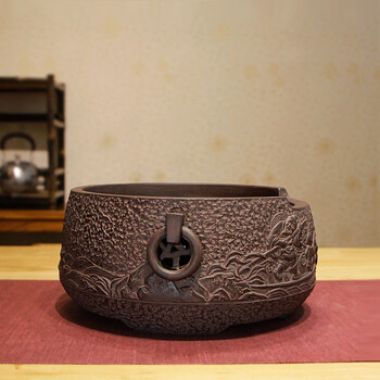 
                                        电陶炉茶炉静音台湾老岩泥煮茶器 家用烧水铁壶专用茶炉具无线遥控电陶炉 渔归(静音版)                