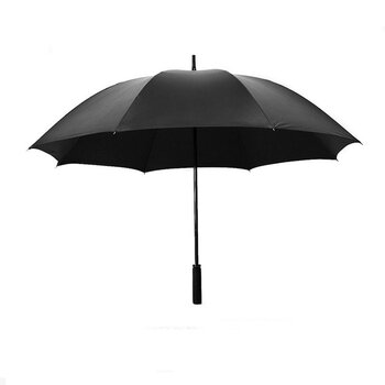 零时差雨伞碳纤维加大结实手工高档长柄伞男士商务伞户外遮阳伞 至尊伞130黑胶