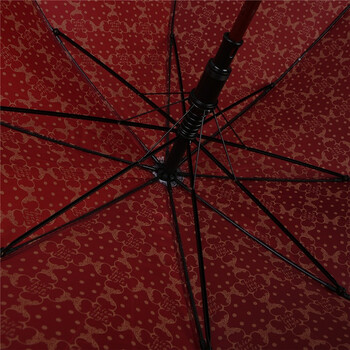 天堂 韩版Chicaloca春华绸 直杆晴雨伞CA1502 酱红色