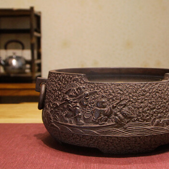 
                                        电陶炉茶炉静音台湾老岩泥煮茶器 家用烧水铁壶专用茶炉具无线遥控电陶炉 渔归(静音版)                