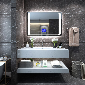 尤蒙 浴室柜组合北欧落地卫生间洗漱台蓝牙智能镜柜现代简约台上盆