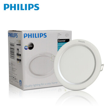 飞利浦PHILIPS LED筒灯天花灯闪烁二代 含LED光源 4寸8w黄光