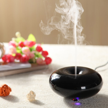 
                                        GXDiffuser 香薰加湿器  办公室家用迷你静音香薰机 净化空气加湿器 黑色                