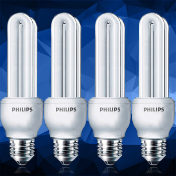 
                                        
                                        飞利浦（Philips）节能灯 标准型 E27大螺口 8W 白光 4支装                