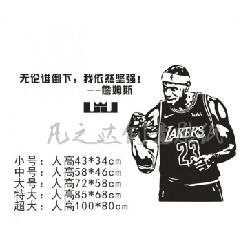 湖人勒布朗詹姆斯海报纸nba球星墙贴纸宿舍卧室房间励志墙纸壁纸 d款